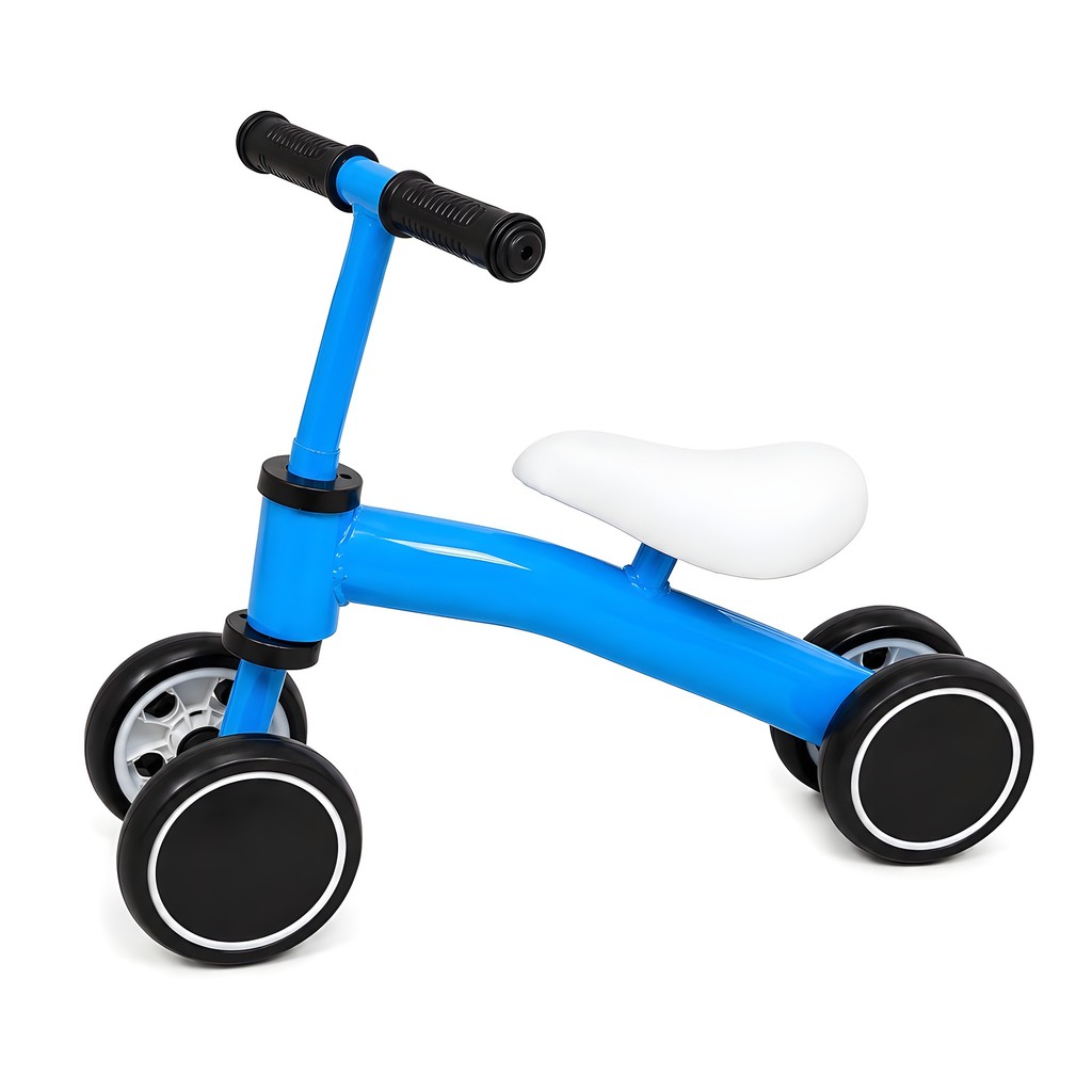 Bicicleta infantil de equilíbrio azul sem pedal treino criança presente