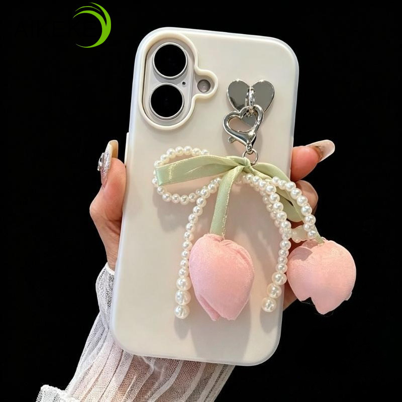 Nova Capa De Telefone 3D Pearl Tulip Para Samsung Galaxy A57 A37 A73 A72 A71 A56 A55 A54 A53 A52 A52S A51 A50 A50S A36 A