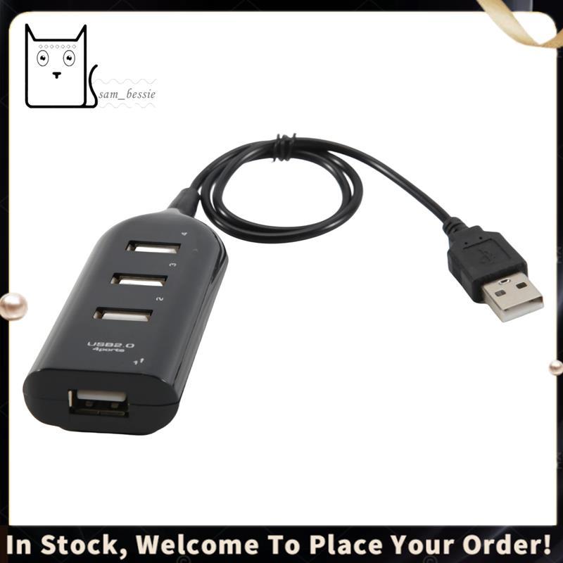Hub USB 2.0 Multi-Divisor De Alta Velocidade Adaptador De 4 Portas Para Receptor De Laptop Acessórios De Computador