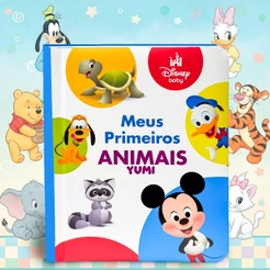 Livro Infantil Bebê Meus Primeiros Animais Disney Baby Capa Dura Premium