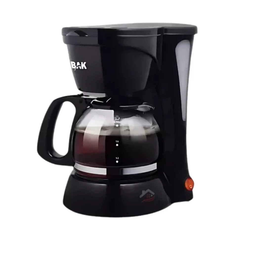 Cafeteira Elétrica BAK 127V Jarra Vidro 18 Xícaras Filtro Permanente Cafeteira Para Café Pequena Cozinha