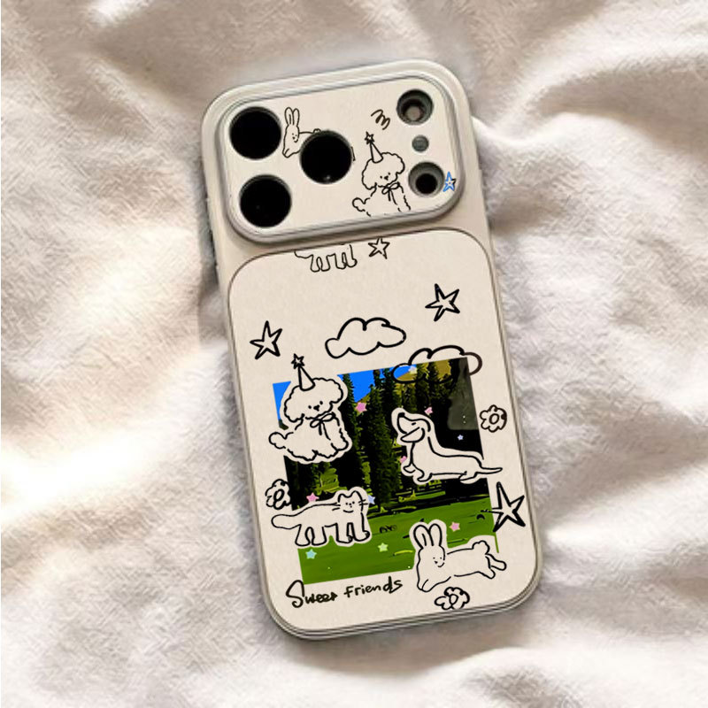 Cão Dos Desenhos Animados Caso De Telefone Para Samsung Galaxy A15 A16 A17 A37 A55 A56 A57 S26 Ultra S25 S24 S23 FE S22 