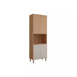Paneleiro de Cozinha Divina 1 Forno c/4 Portas 70 cm Freijo/Off White - MGM