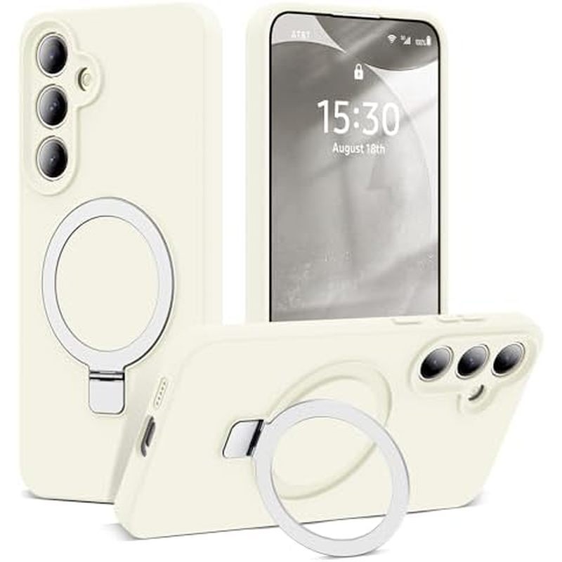 Capa SKYLMW Para Samsung Galaxy S24 Com Suporte , 6.2 " Verde | De Anel Magnétic