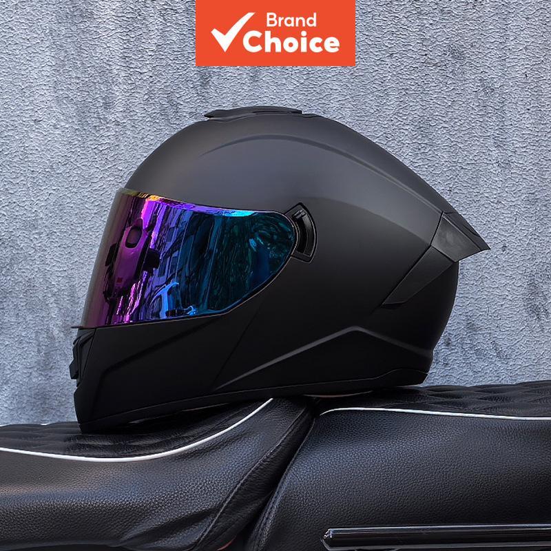 Orz 701 Capacete de Motocicleta com Dupla Viseira Espelhada, Flip-up, Integral, Aprovado pelo DOT, para Todas as