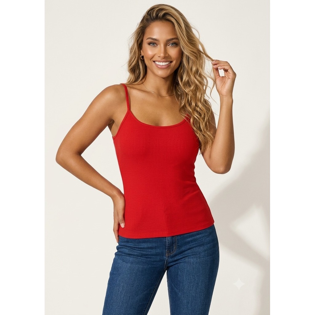 blusa blusinha feminina canelada alça regata elastano estica corpo pratico