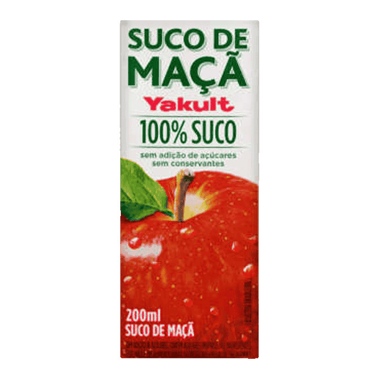 Yakult Suco Maçã Integral TP 200ml