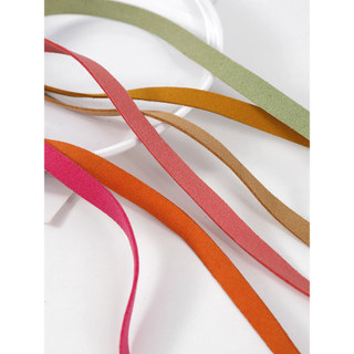 1cm corda de pele de veado corda de camurça fita artesanal diy Material flor caixa de presente decoração buquê fita de v