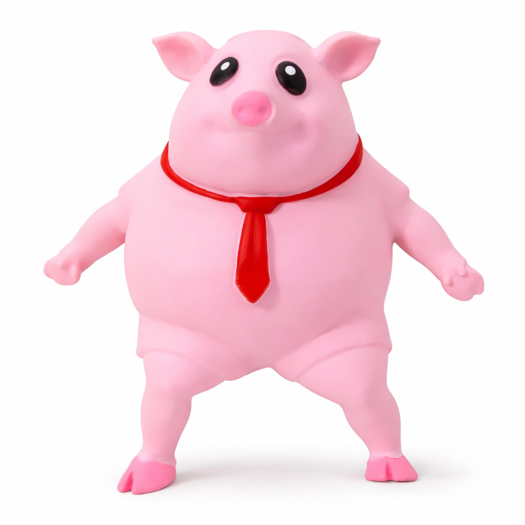 Porquinho Rosa Antiestresse Brinquedo de Espremer | Alívio da Ansiedade para Crianças e Adultos