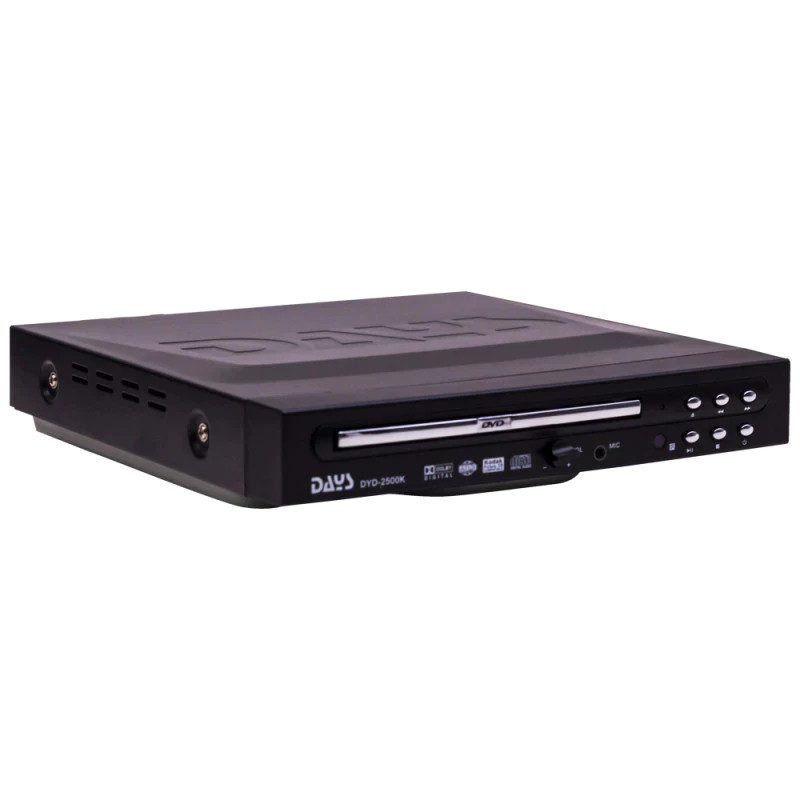 DVD Player Days Bivolt com Entrada para Microfone e Karaokê