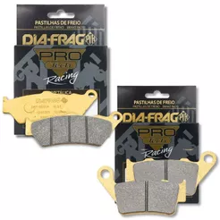 Kit de Pastilhas Metálicas Himalayan 450 2024-2026 / Cb 500 Antiga / Xt 660R / Gs 650 Diafrag Pro Tech Racing