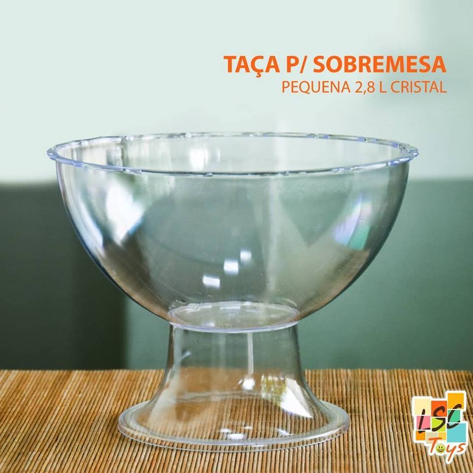 Taça P/ Sobremesa Acrilica Transparente 2,8L- Lsc Toys (CHOCO) OFF