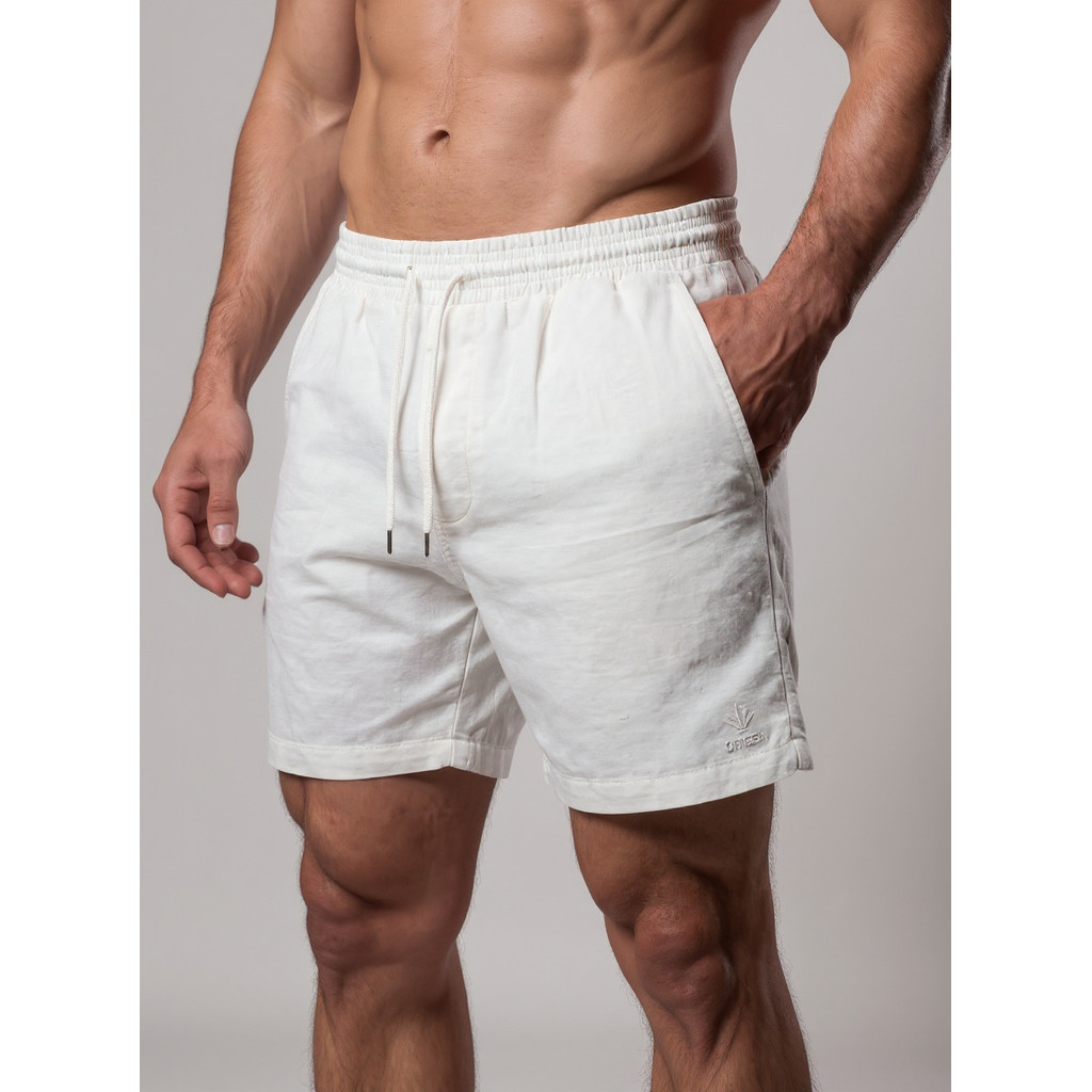 Kit 3 Bermudas Masculinas Linho Elastano Praiana Confortável Verão — JL closet