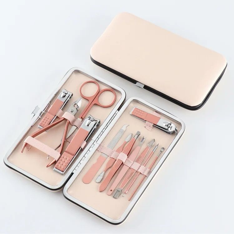 Kit Manicure Unissex. Kit Higiene das Unhas. Salão de Beleza. Alicate, tesoura, Pinça, Cortador. Kit Completo de Higiene