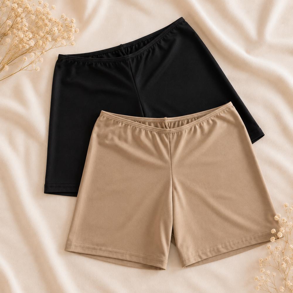 Kit 2 Short Feminino Anagua Segunda Pele Confortável Para Usar Com Roupas Não Marca Moda Evangélica