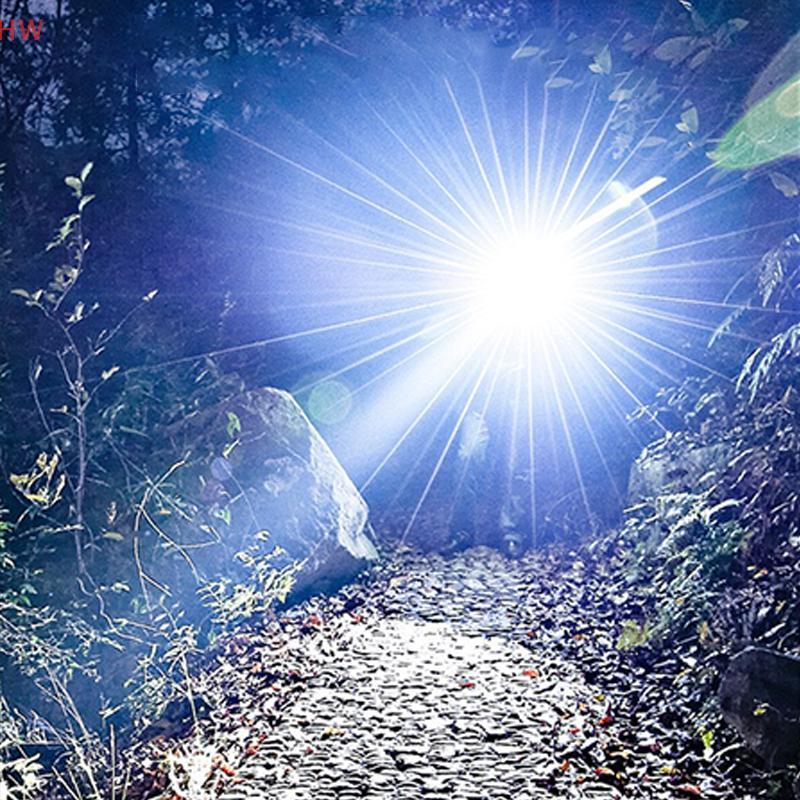 Farol De Luz Forte LED Com Carregamento USB Noturna Para Acampamento Ao Ar Livre De Pesca De Aventura