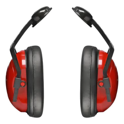 Abafador de Ruído Steelflex Shell Max Vermelho Protetor Auricular Tipo Concha 15dB Acoplar Capacete Industrial
