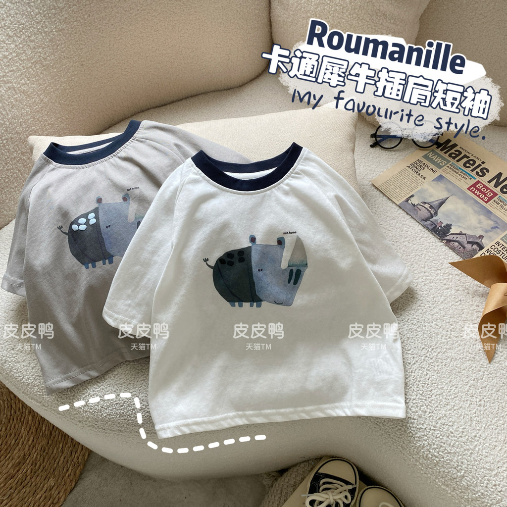 Meninos camiseta de manga curta dos desenhos animados do bebê dos desenhos animados camiseta crianças verão roupas infan