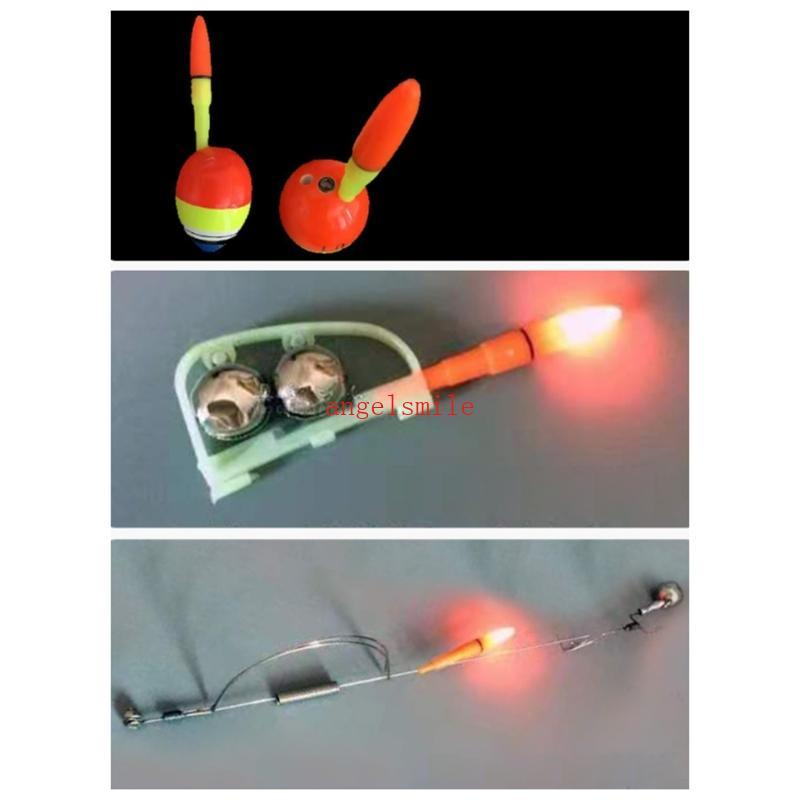 10 Pçs Led Fising Brilho Vara Peixe Lâmpada Alarme Ar À Prova Dwaterproof Pesca Ponta Equipamento A