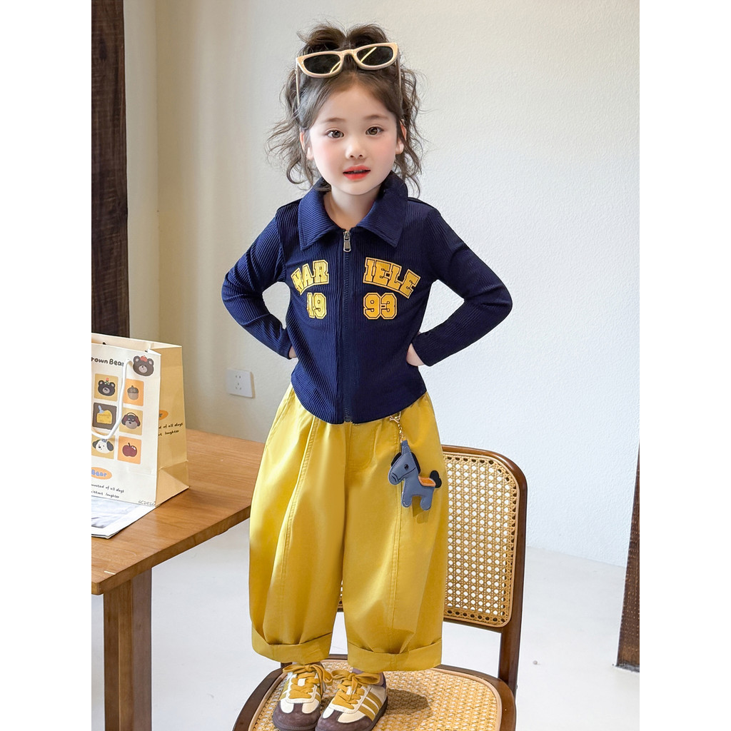 Meninas roupas de outono moda terno de duas peças meninas bebê na moda outono ternos casuais moda crianças moda esportiv