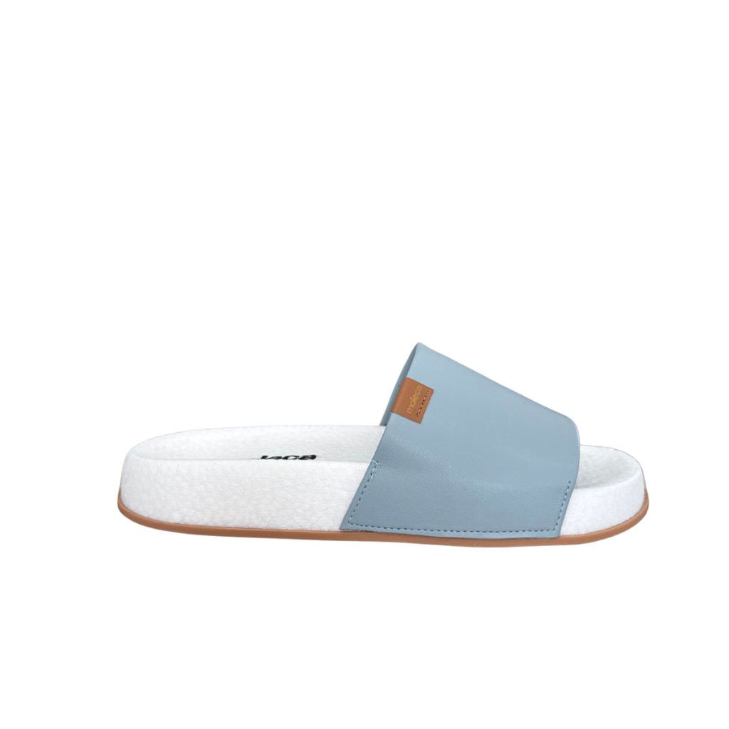 Chinelo Feminino Moleca 5538.101 Slide Confortável Casual Az