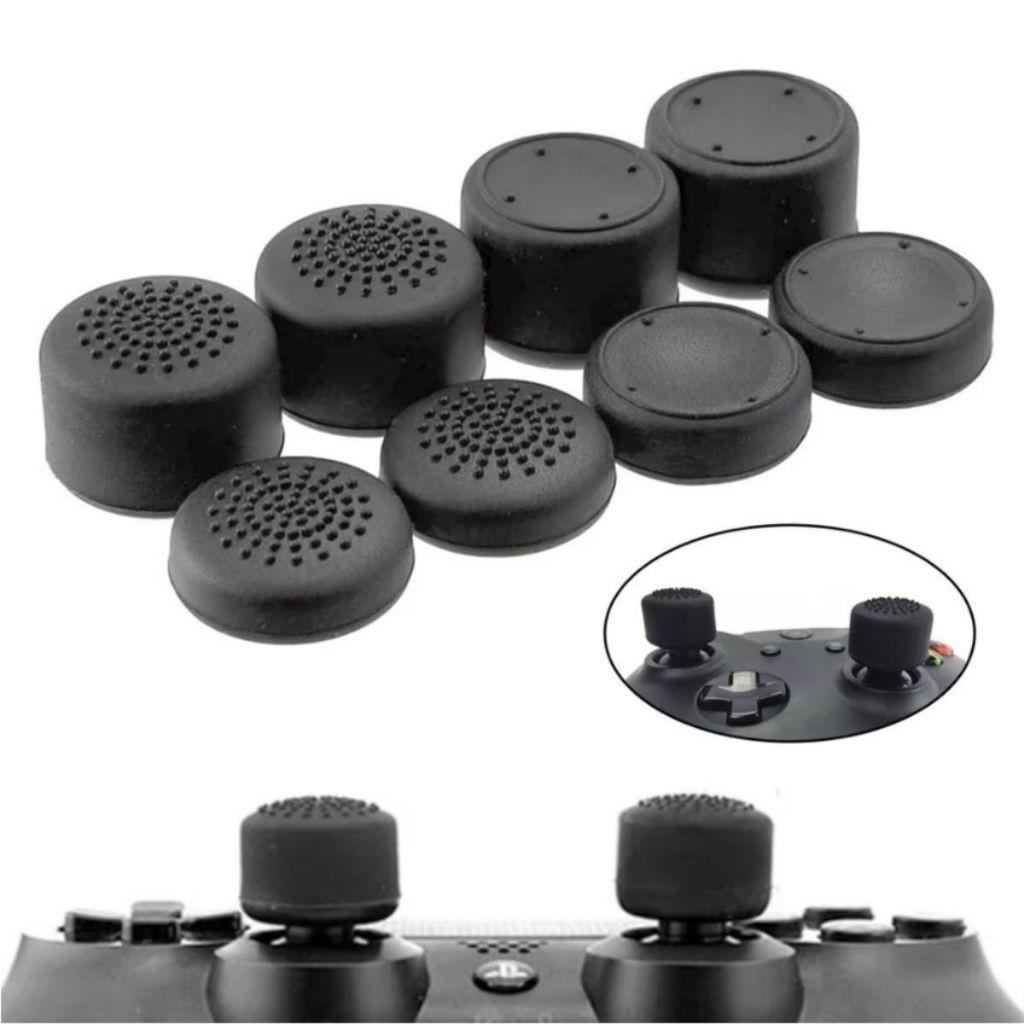 Grips 8 Unidades Protetor de Analógico Para Controles X-Box 360, One, Series, PlayStation 3, 4, 5
