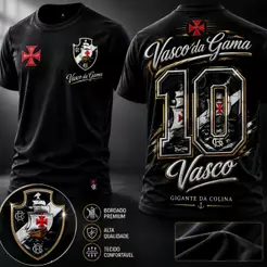 Camiseta Masculina Urbana Estampa Vintage Náutica No Verso Tecido Algodão Macio Uso Diário Lazer Preto e Branco