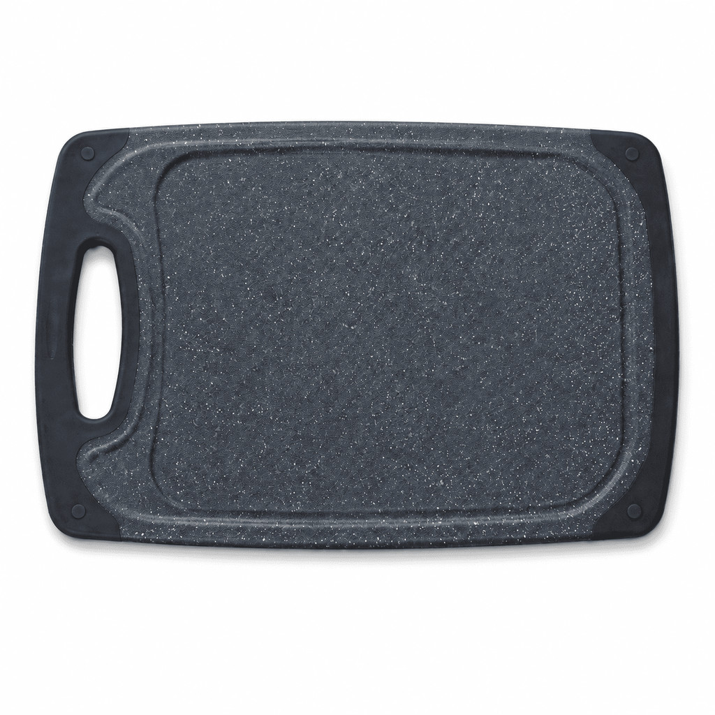 Tábua De Corte Grande Carne Legumes Dupla Face Antiderrapante Cozinha Churrasco 40x24cm CHEF D
