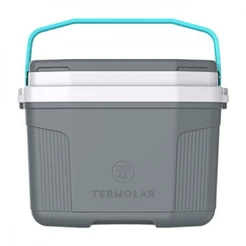 Caixa térmica 20L cinza plus com verde litoral - SUV 20L - Termolar