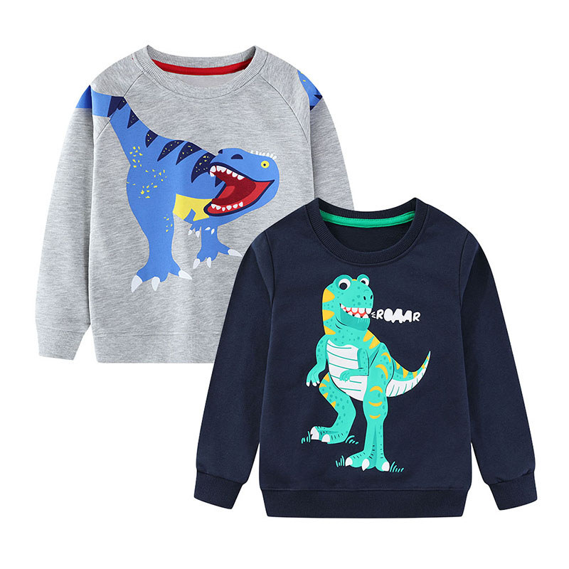 Little Maven 2 Pçs 2026 Outono Primavera Novo Bebê Meninos Roupas Infantis Da Criança Dos Desenhos Animados Dinossauros 