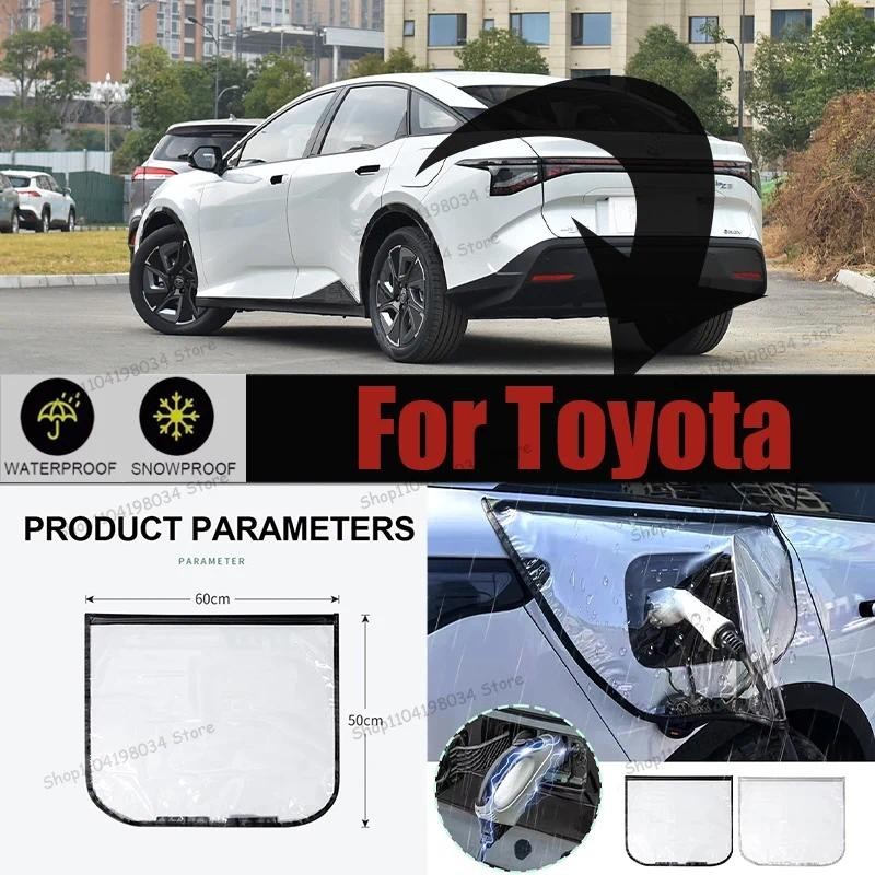 Para Toyota bZ3 bZ4X RAV4 Porta Do Carregador Veículo Elétrico À Prova De Chuva Capa Poeira Proteção Ao Ar Livre Cobre A