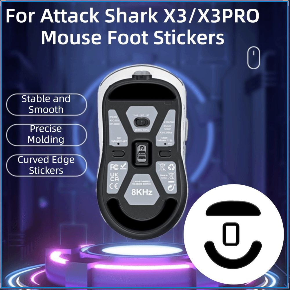 Almofadas Para Pés De Mouse FAYSHOW , Capas De Reposição PTFE Teflon Ice Edition , ATTACK SHARK X3