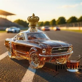 Garrafa De Uísque Para Carro Policial-Vidro Com Design De Mustang Licor