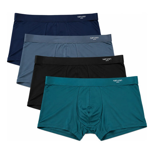 Kit 4 Cuecas Boxer Masculina Microfibra Premium Sem Costura Confortável Alta Elasticidade