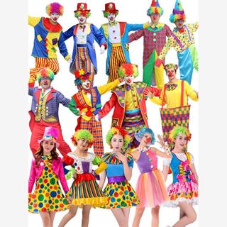 Halloween adulto masculino feminino palhaço traje cosplay Masquerade traje mágico circo palhaço terno