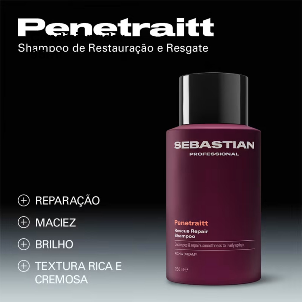Sebastian - Penetraitt - Shampoo 280ml — imagem 2 de 2