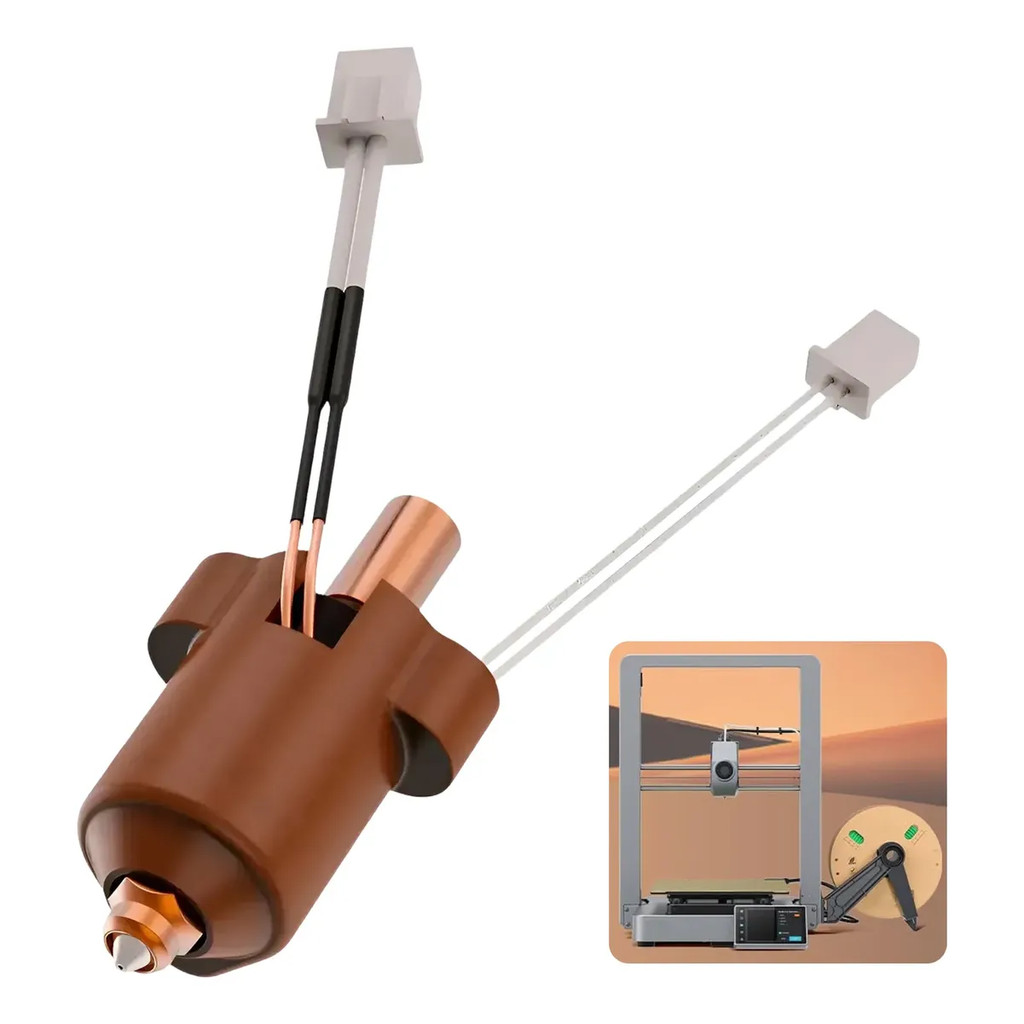 Hotend Upgrade 0.4mm para Creality K1, Ender 3 V3 KE - Bloco de Impressão Reposição