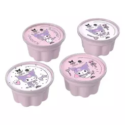 Kit Kuromi 4 Potes Forma Gelatina Sobremesa Plasútil