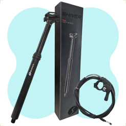 Canote Retrátil Hidráulico Shiver Prime ex rs1 ultimate 31.6x440mm 125mm com alavanca trava Bike mtb