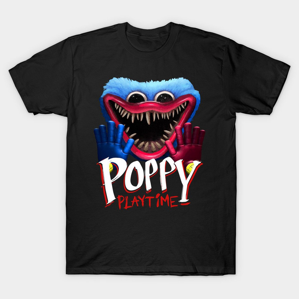 [Camiseta Premium em Algodão Puro]LA Camiseta Unissex Comfort Colors Poppy Playtime 5 Jogo de Horror Características Ass