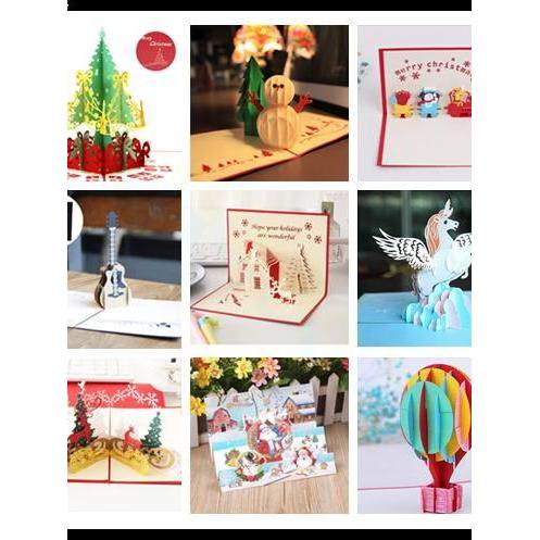 3d tridimensional ano novo cartão de natal festa de feriado cartão de agradecimento casa de natal cartão de bênção cartã