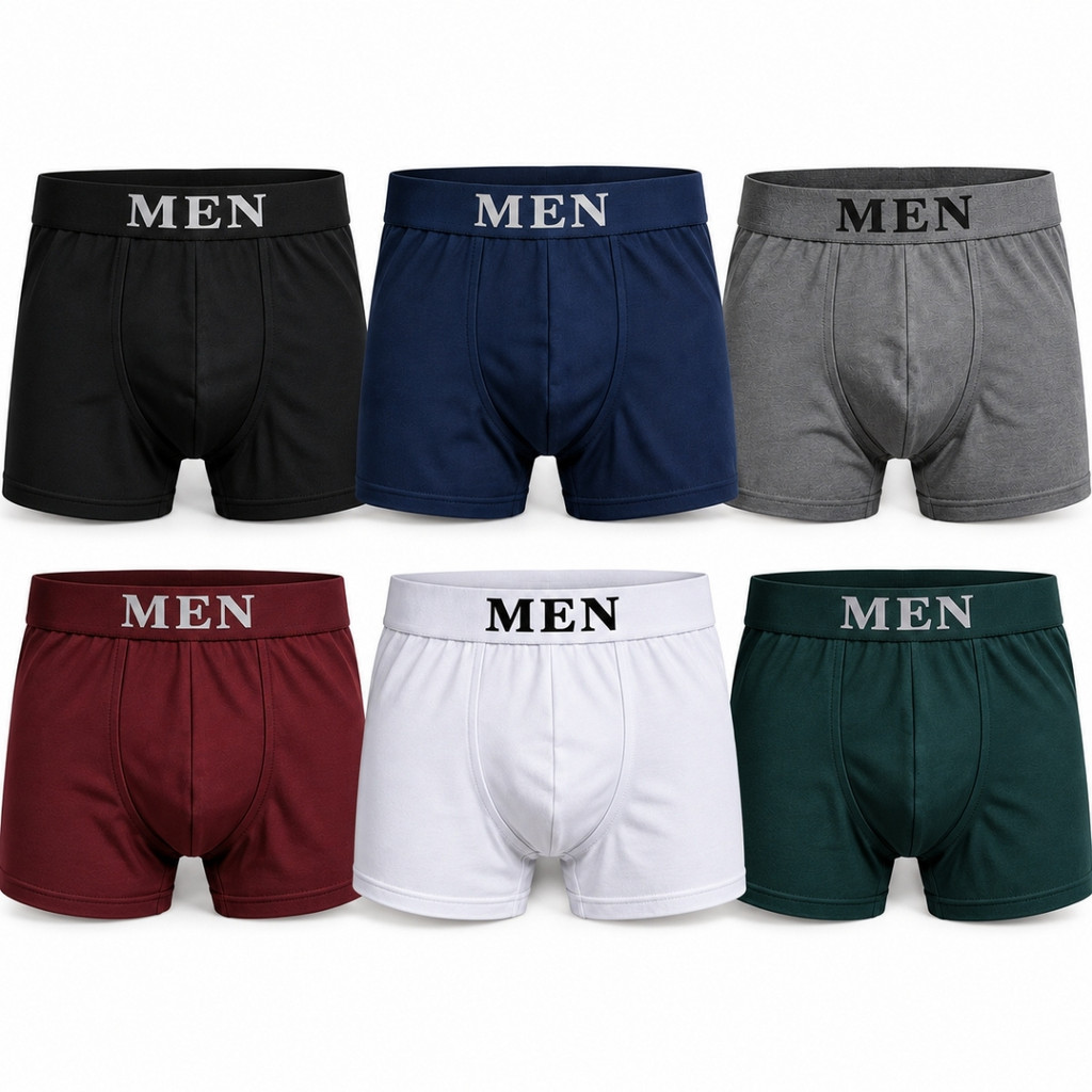 Kit 6 Cuecas boxer confortável e macia, cuecas boxer . Kit com 6 cuecas masculinas de qualidade.
