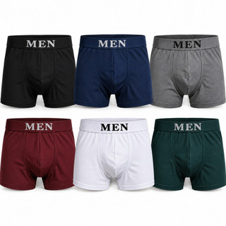 Kit 6 Cuecas boxer confortável e macia, cuecas boxer . Kit com 6 cuecas masculinas de qualidade.