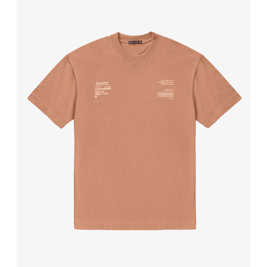 Camiseta Masculina Diametro Marrom — imagem 2 de 2