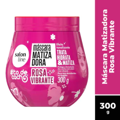 MÁSCARA MATIZADORA SALON LINE TODECACHO ROSA VIBRANTE 300G