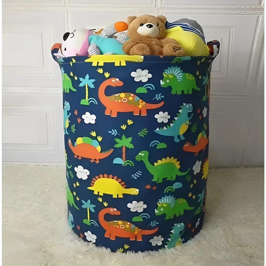 Cesto Organizador Infantil Brinquedo Roupa Suja Dobrável 60L