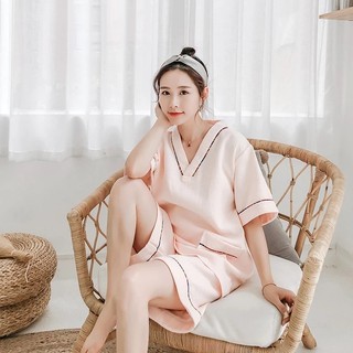 Suor vapor roupas femininas High-End 100% algodão Anran Nano terno casal algodão tamanho grande Sauna primavera quente b