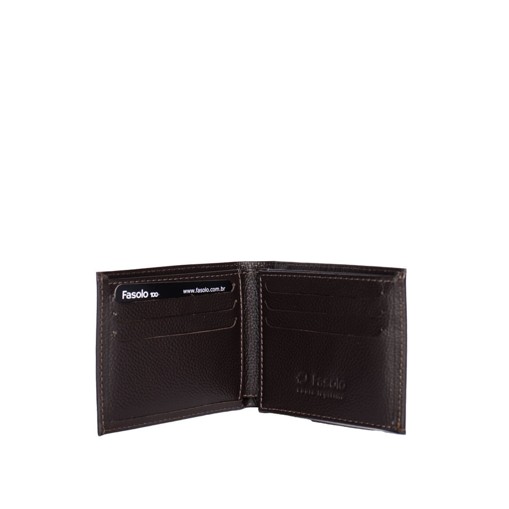 Carteira Masculina Fasolo Couro H055143101 Café — imagem 3 de 3