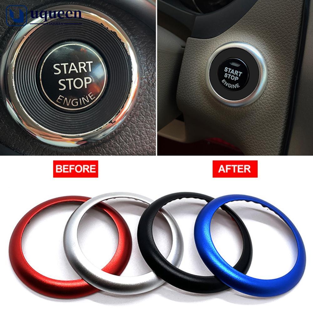 UQUEEN Motor de Carro Start Stop Decoração Anel Adesivo Acessórios Interiores Automóveis para Nissan Qashqai J11 Lafesta
