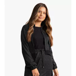 Jaqueta Juvenil Feminina Minty Preto